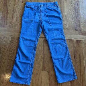 Levi’s 530 Light Blue Denim Orange Tab 34x30 Actual USA "Skosh" Vintage Jeans